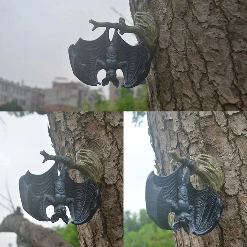 Resin Vampire Bat Statue Halloween Garden Decoration-3