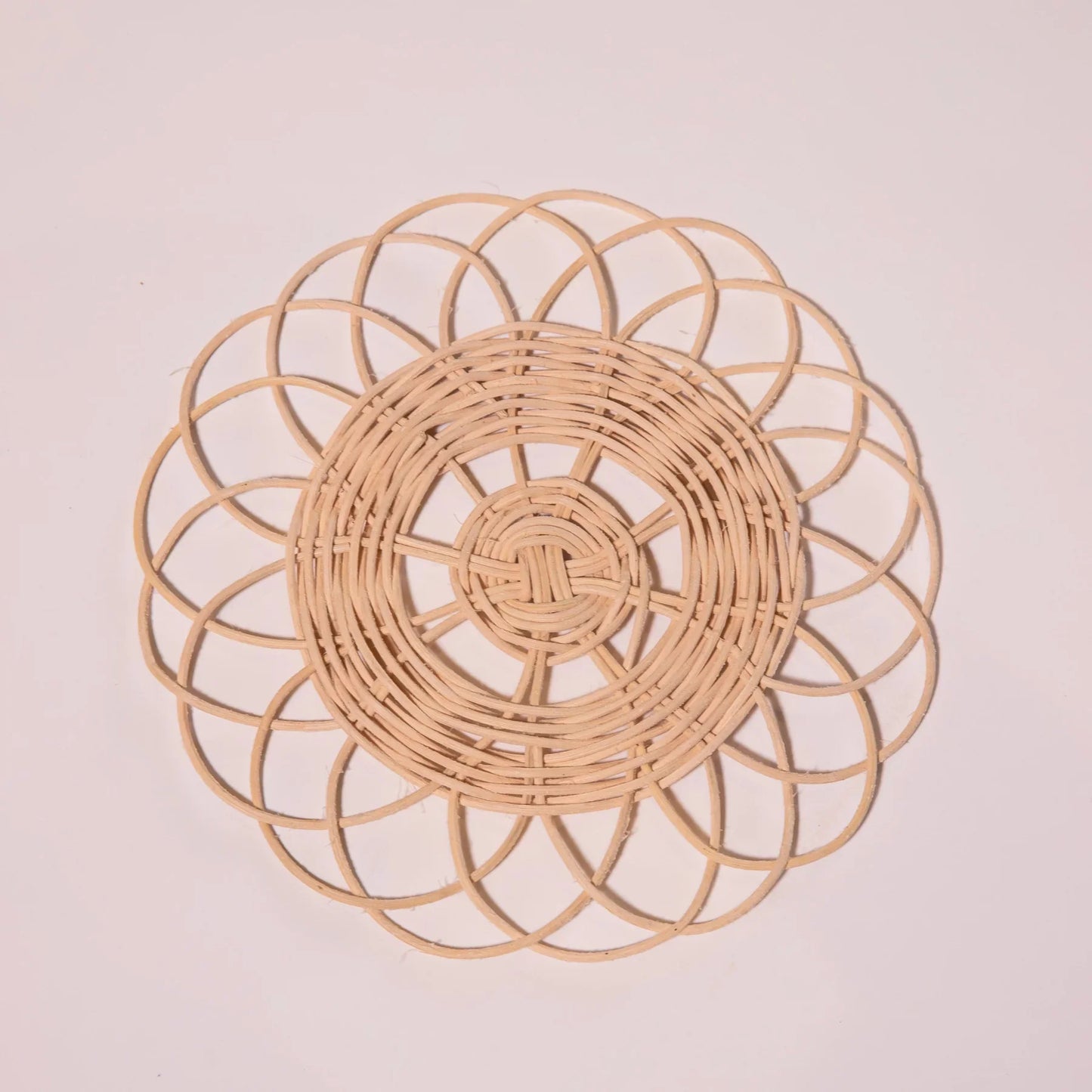 Bohemian Rattan Wall Art Set (12pcs) - Natural Woven Decor for Living Room, Bedroom-4