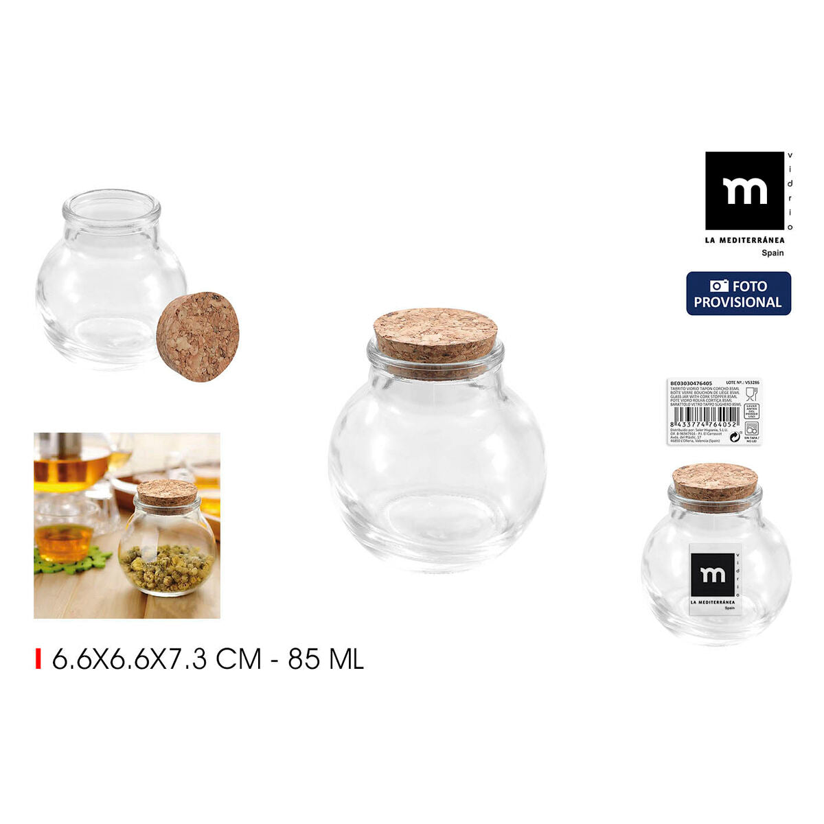 Glass Jar La Mediterránea (36 Units)-3