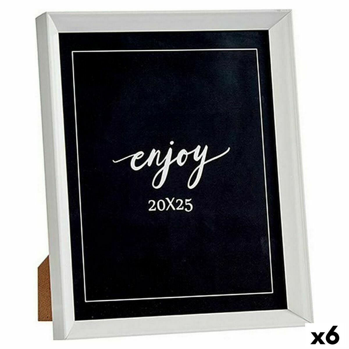 Photo frame White Plastic Glass (22,2 x 3,5 x 27,3 cm) (6 Units)-0