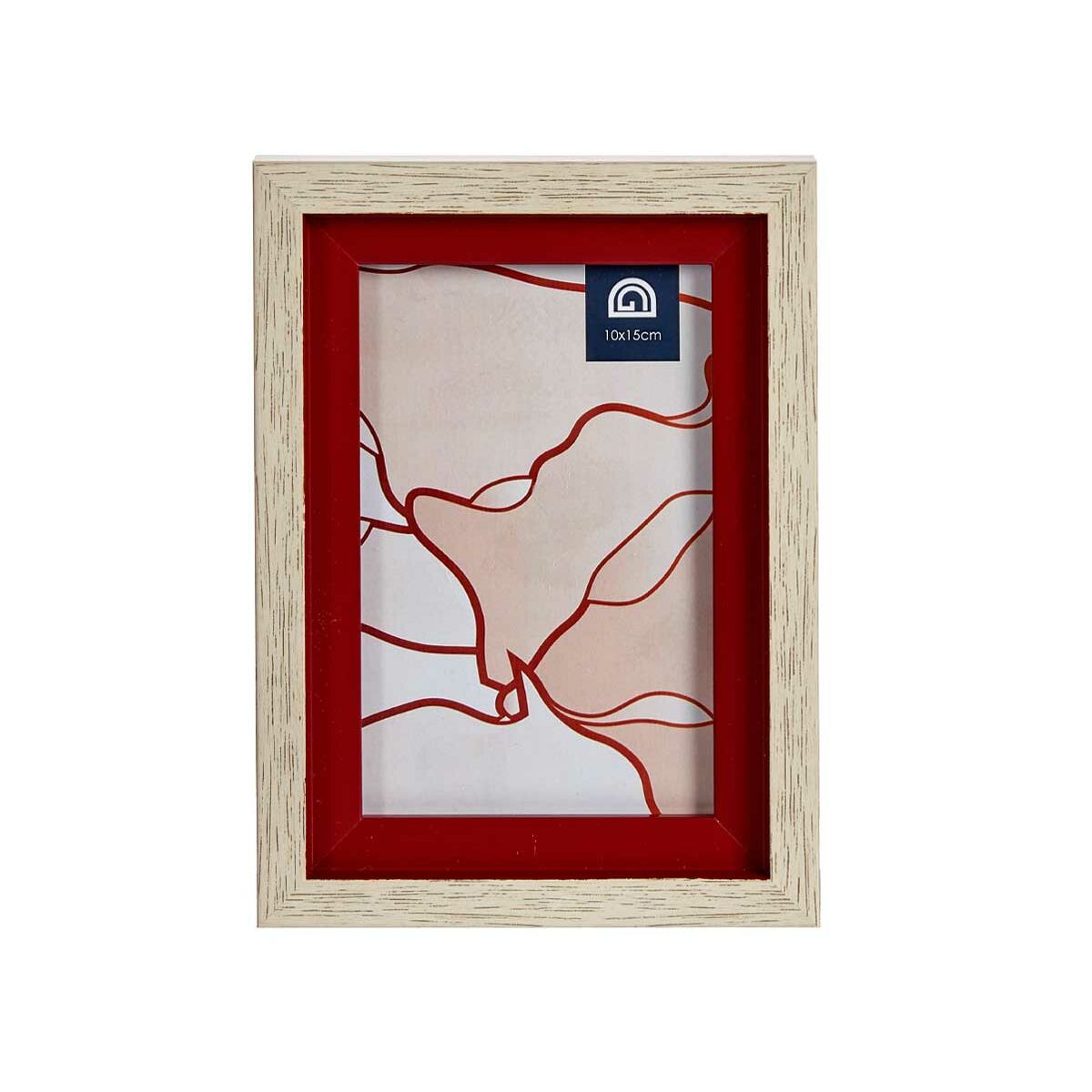 Photo frame Crystal Red Wood Brown Plastic (13,5 x 18,8 x 2 cm) (6 Units)-2