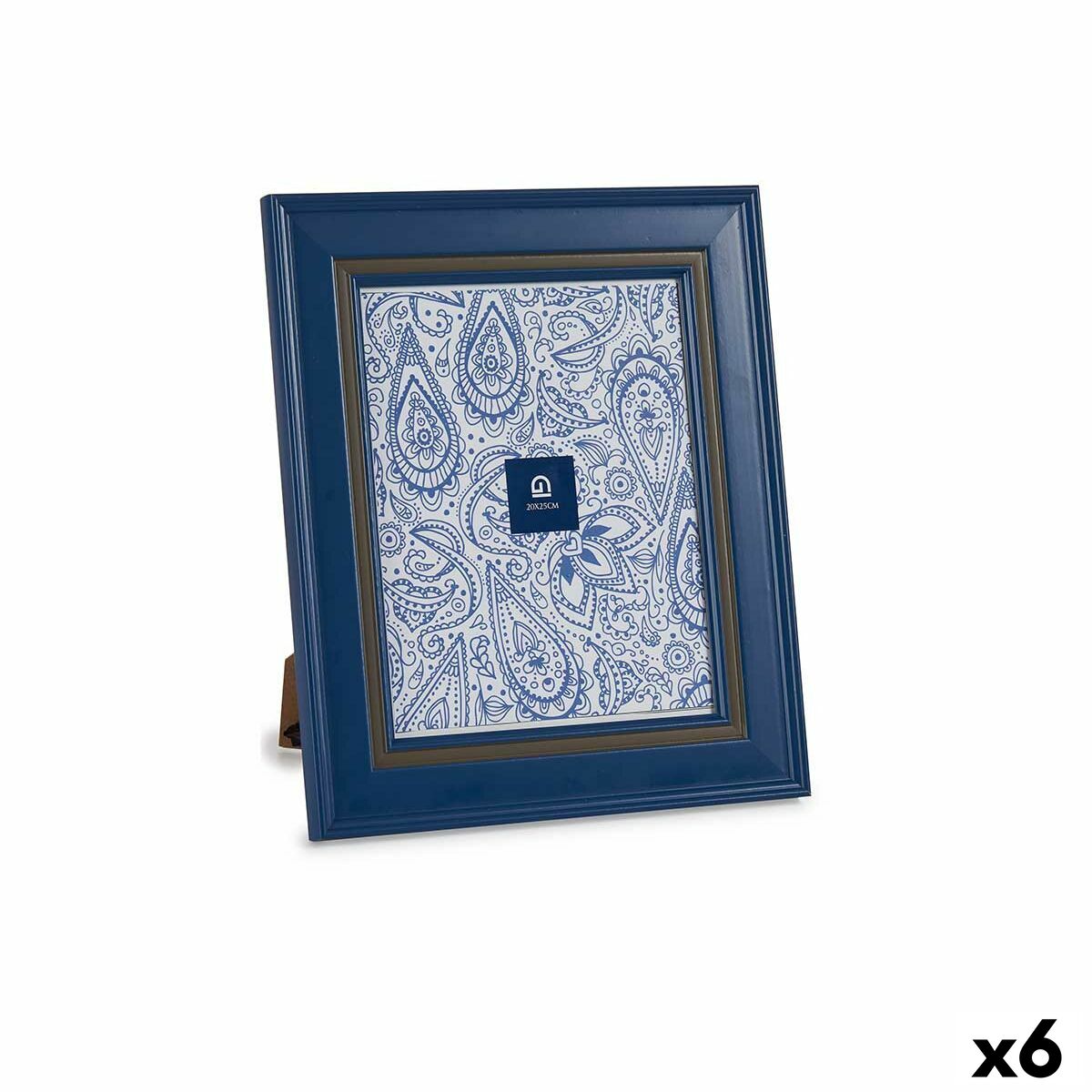Photo frame Crystal Blue Plastic (6 Units) (2 x 33 x 28 cm)-0