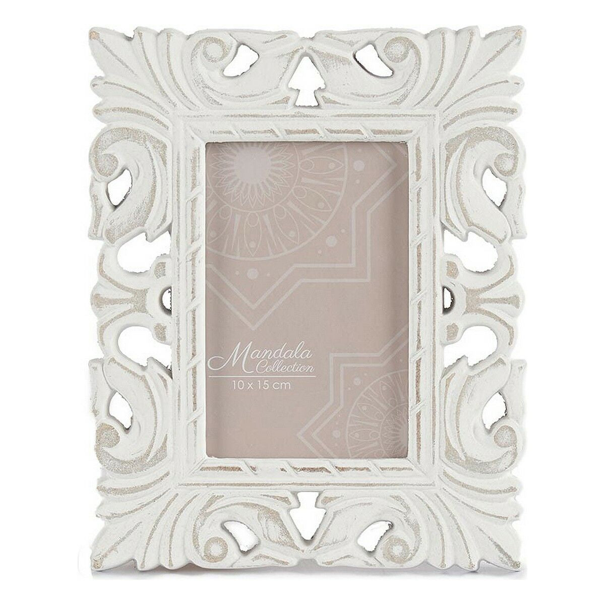 Photo frame 18,5 x 23 x 1,3 cm White MDF Wood (6 Units)-1
