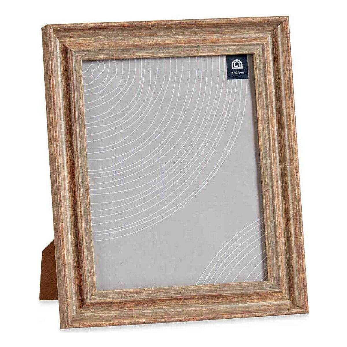 Photo frame 26 x 2 x 31 cm Crystal Wood Brown Copper Plastic (6 Units)-1