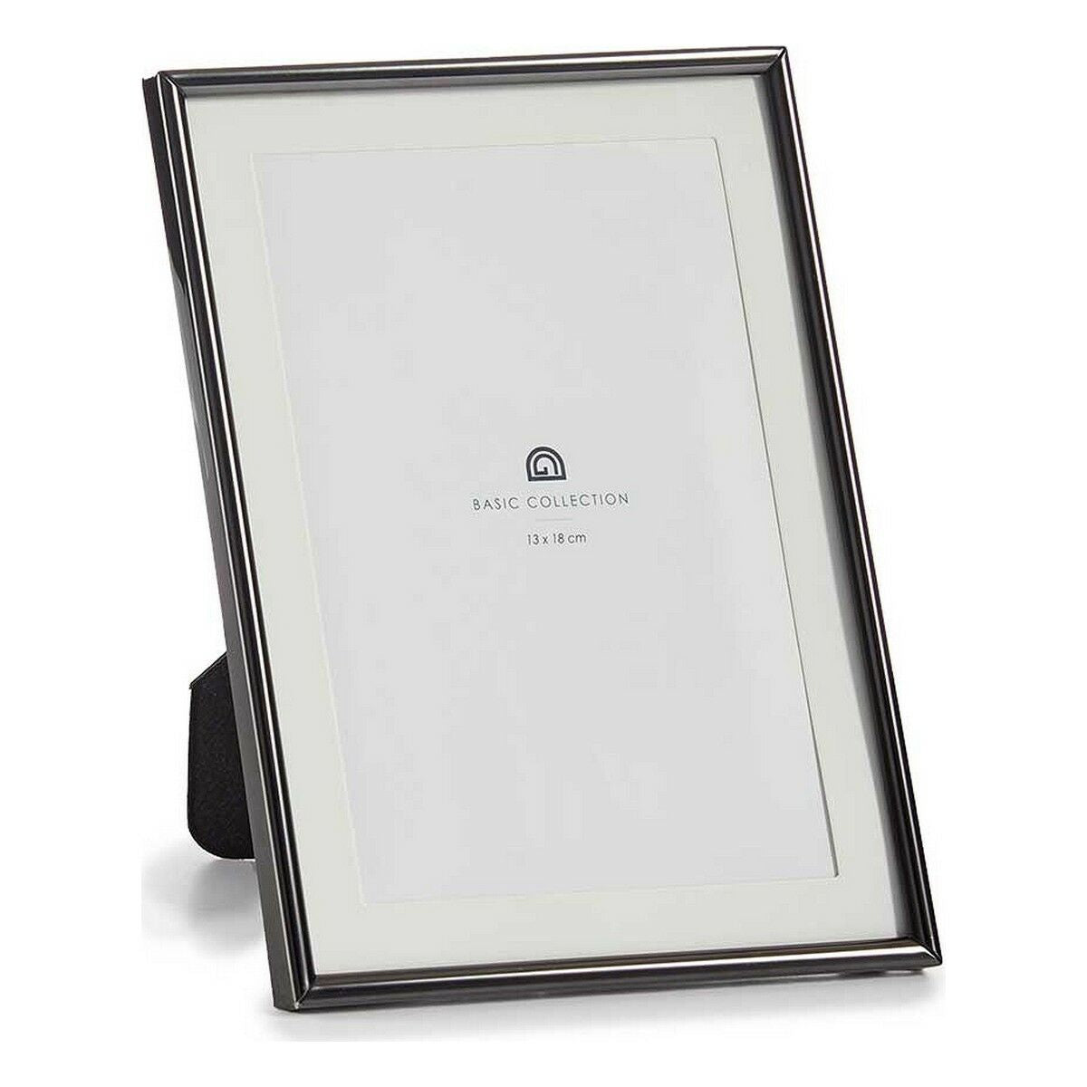 Photo frame Crystal Black Steel (12 Units)-1