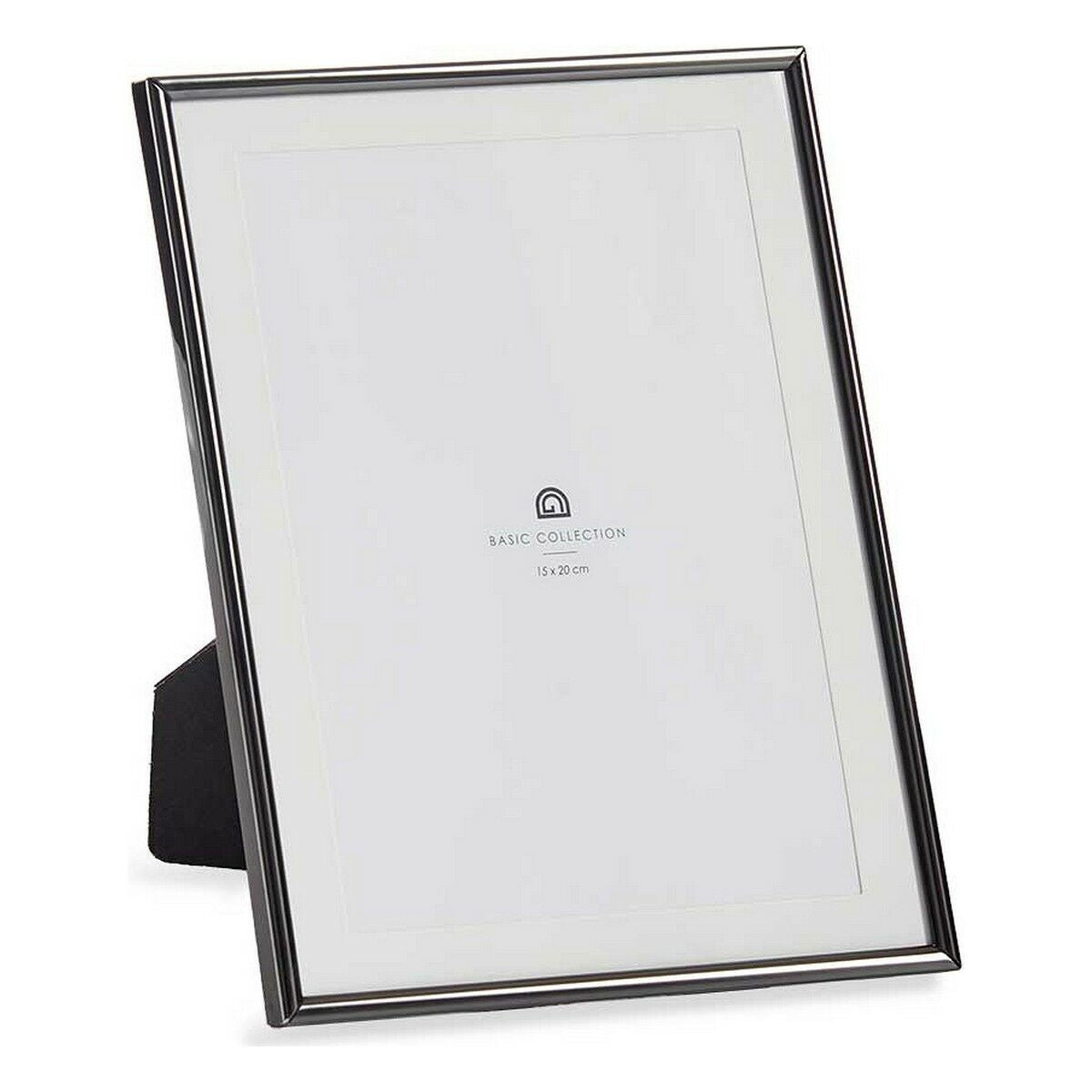Photo frame Crystal Black Steel (12 Units)-1