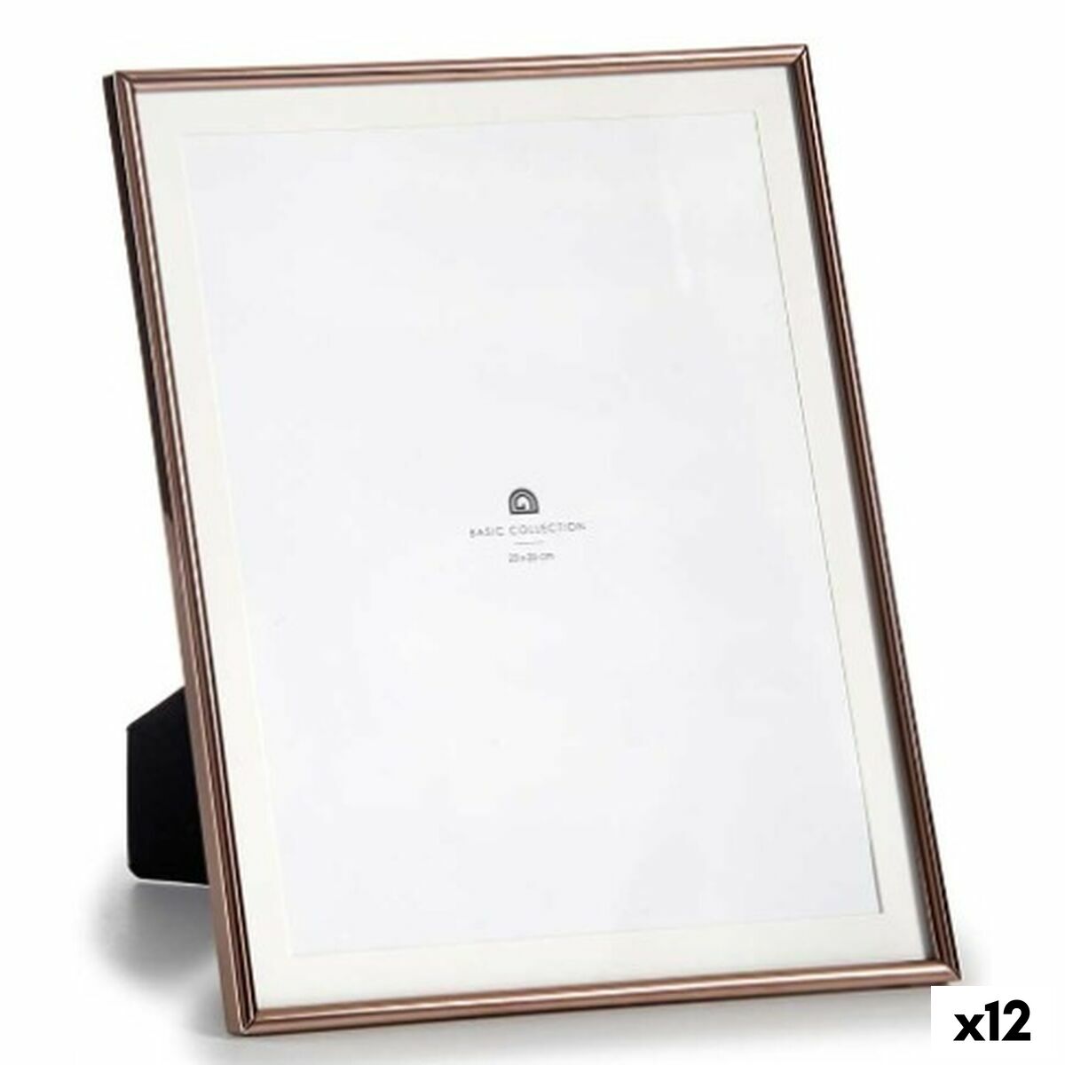 Photo frame Copper Crystal Steel 23 x 28 x 15 cm (12 Units)-0