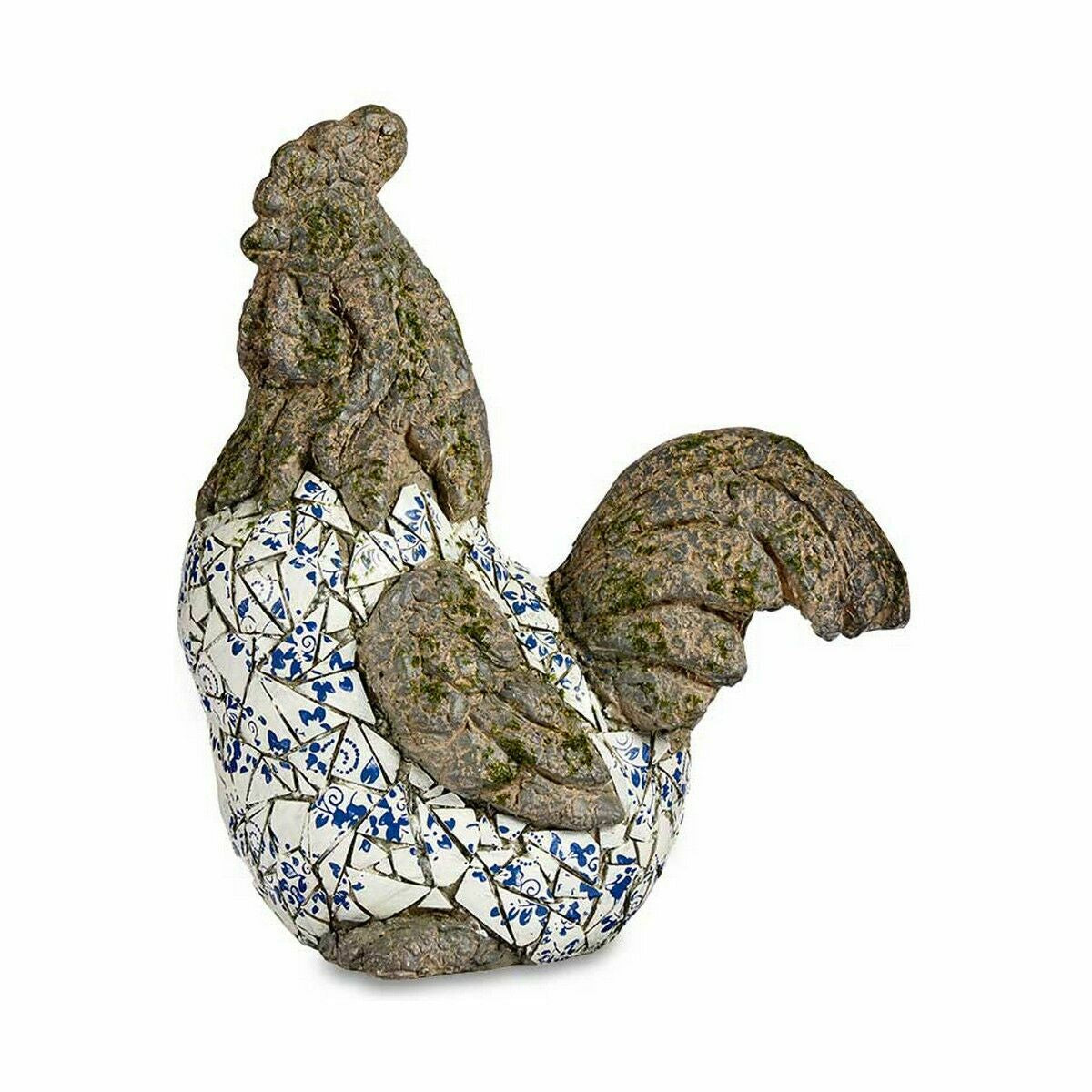 Decorative Garden Figure Ibergarden ZD18059 Polyresin Rooster 22,5 x 46 x 41,5 cm (2 Units)-1