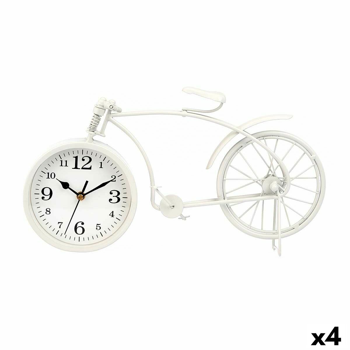 Table clock Gift Decor 920 White Bicycle (4 Units)-0