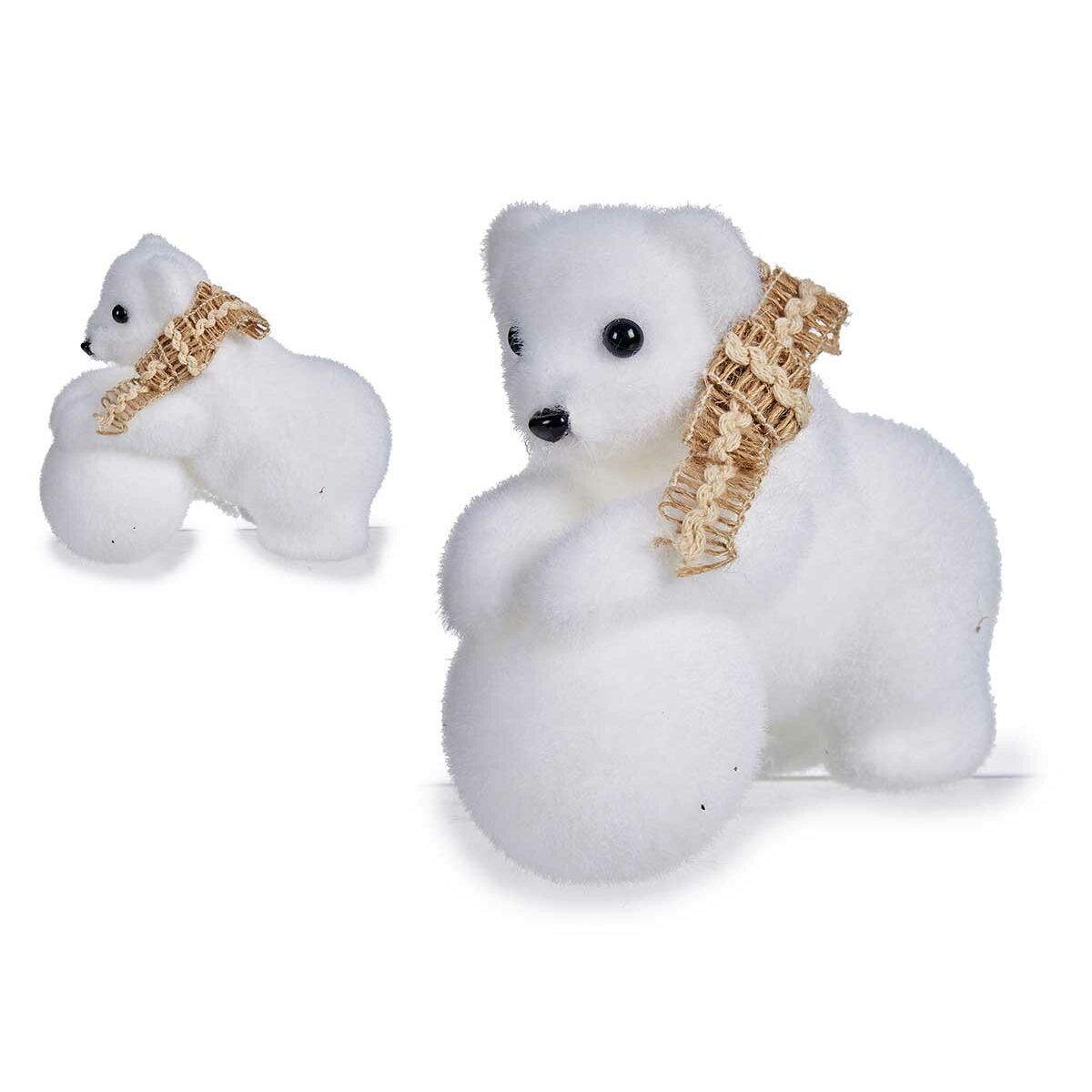 Christmas bauble Krist+ K19121228 White 8 x 11 x 14 cm (12 Units)-1