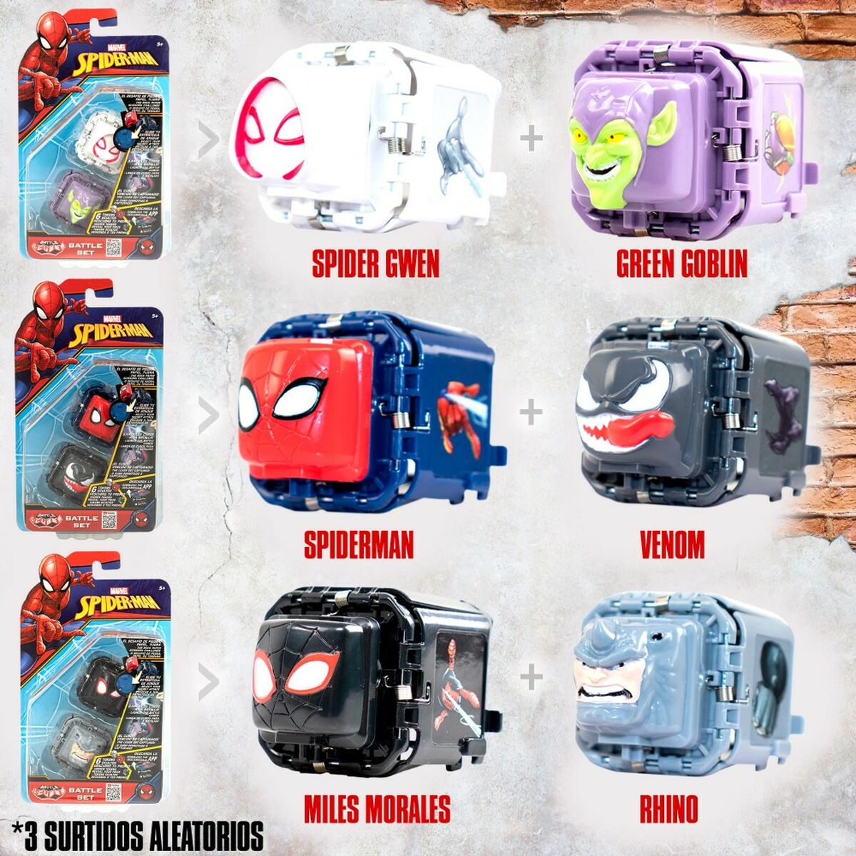 Skills game Spider-Man Battle Cubes (12 Units)-6