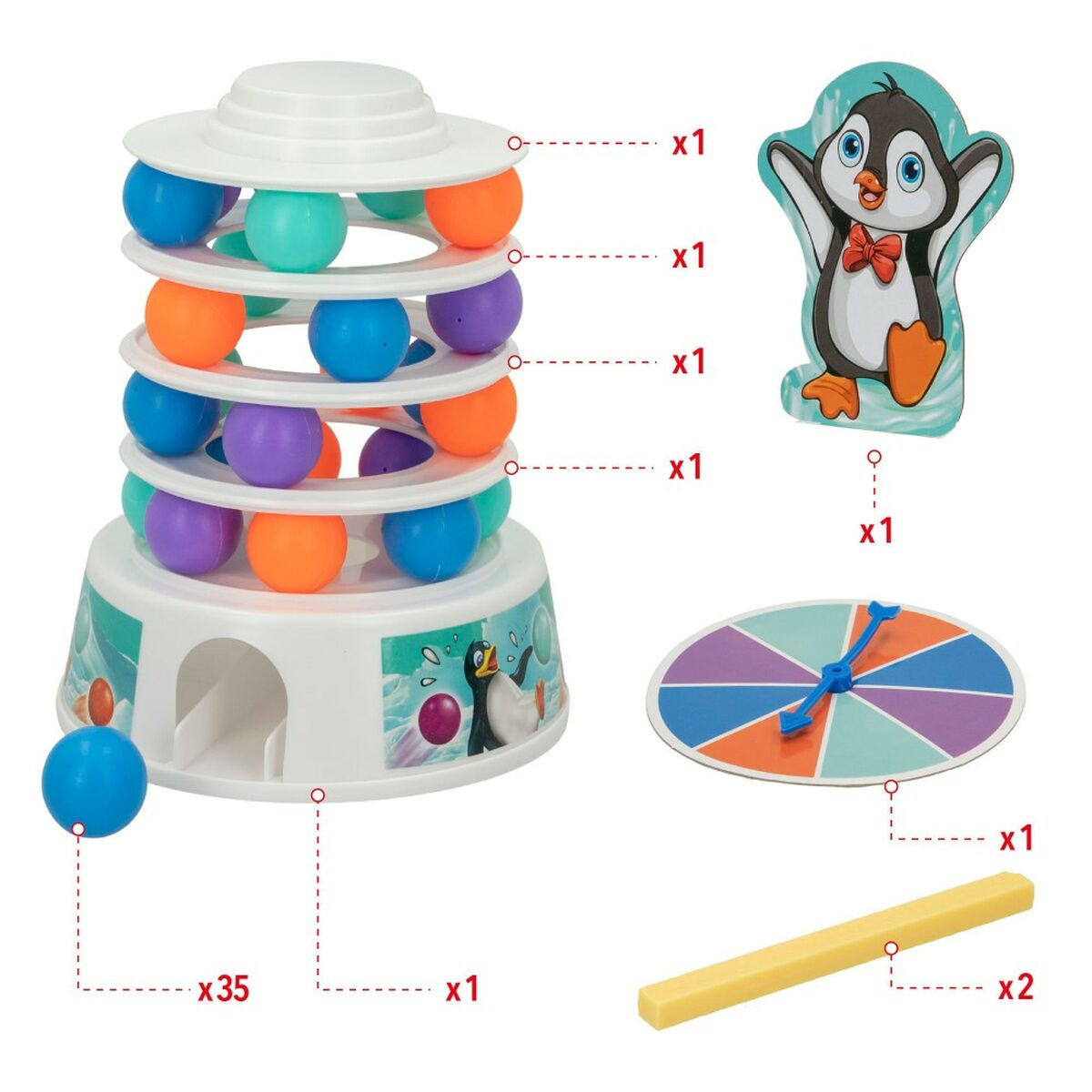 Board game Colorbaby Penguin (6 Units)-3