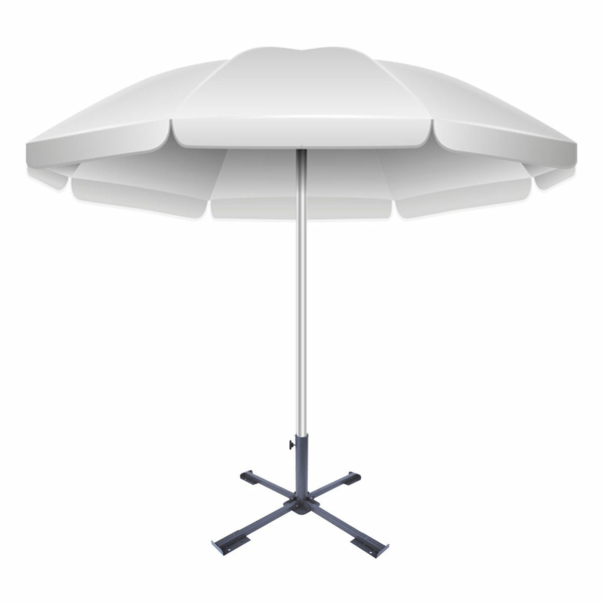 Base for beach umbrella Aktive 86 x 34 x 86 cm Black Metal (2 Units)-2