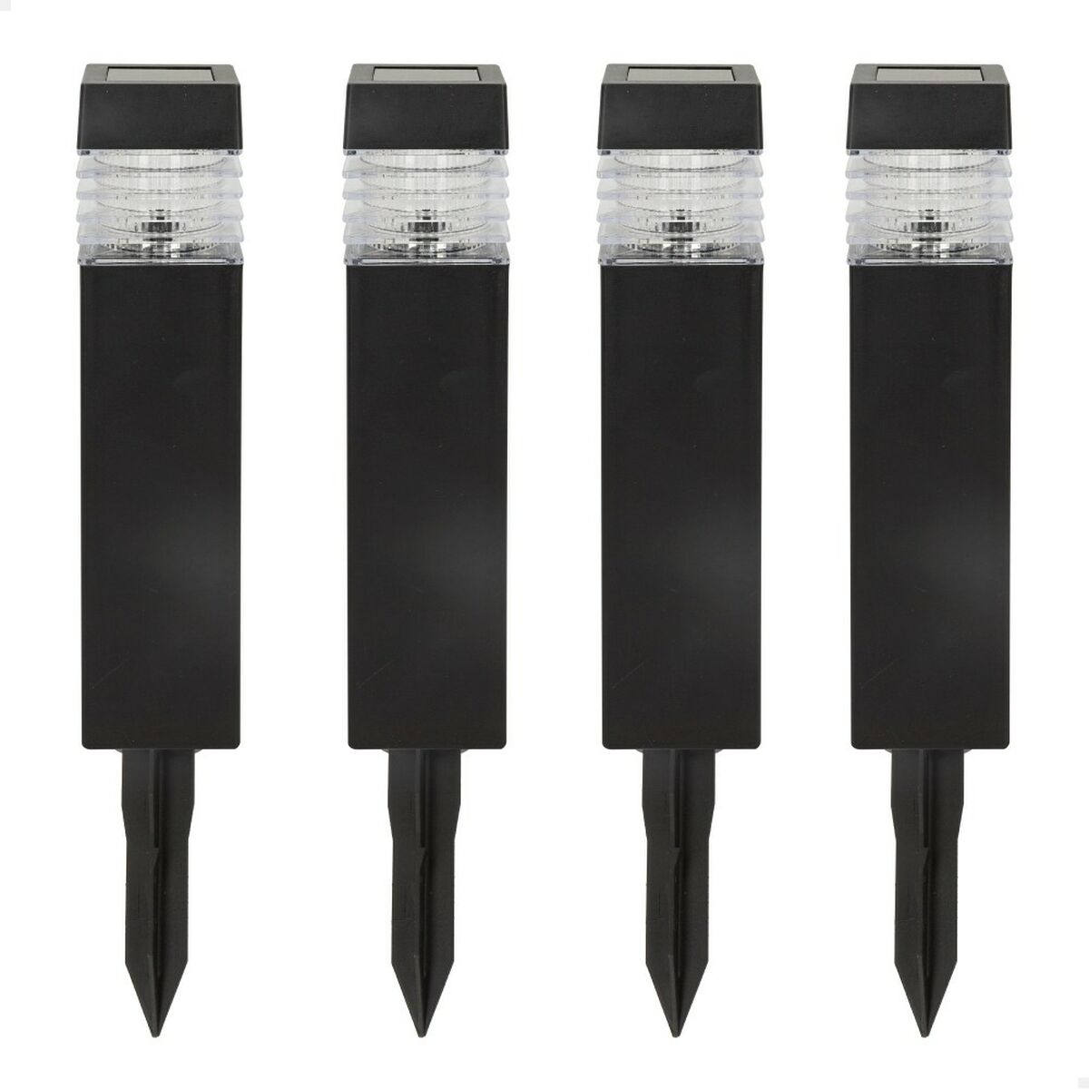 Set of solar garden lights Aktive 4 Pieces Plastic 6 x 39,5 x 6 cm (4 Units)-6