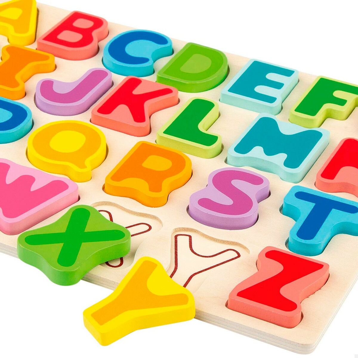 Child's Wooden Puzzle Woomax + 2 Years 27 Pieces (12 Units)-2