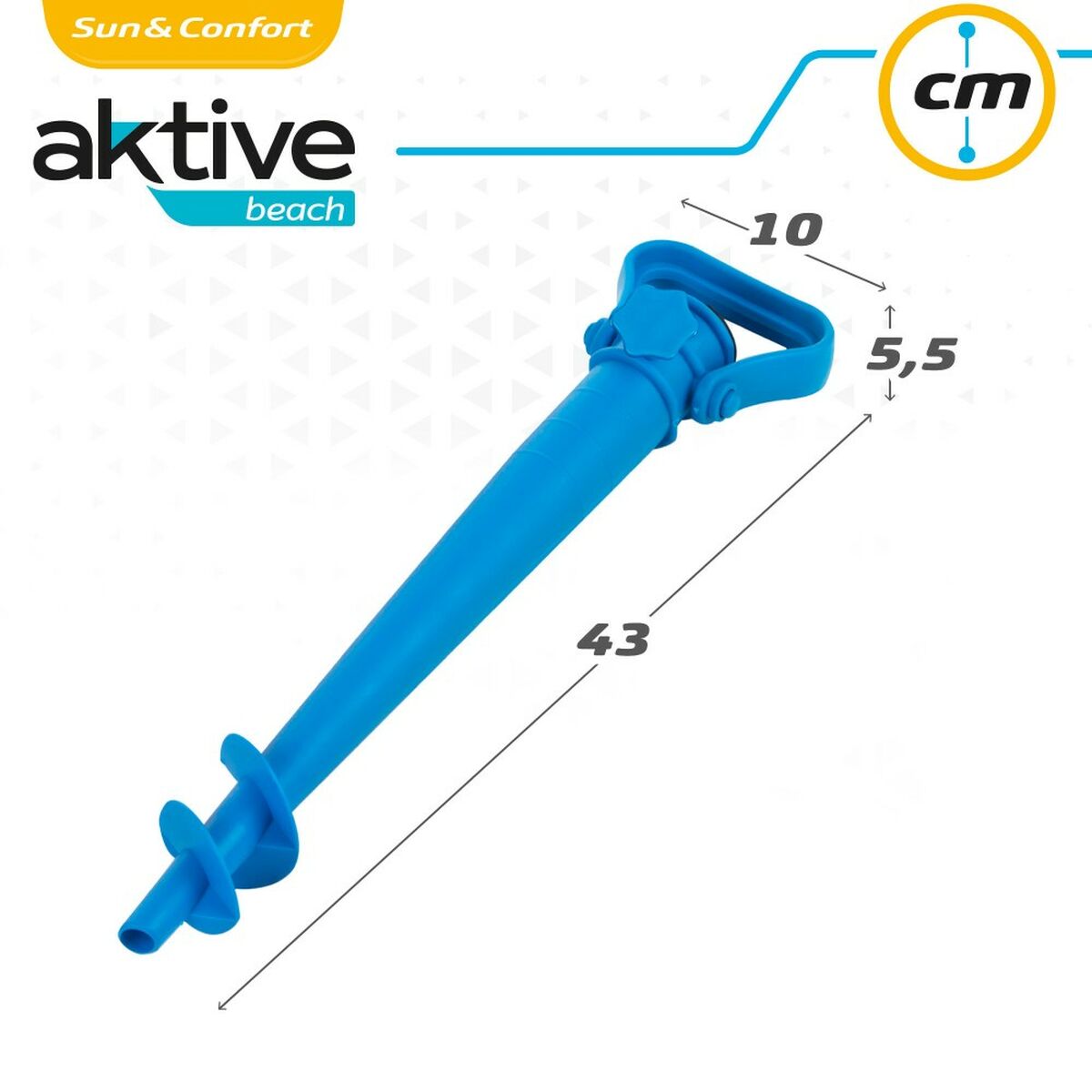 Umbrella Anchor Aktive Beach Plastic 10 x 43 x 5,5 cm (24 Units)-2
