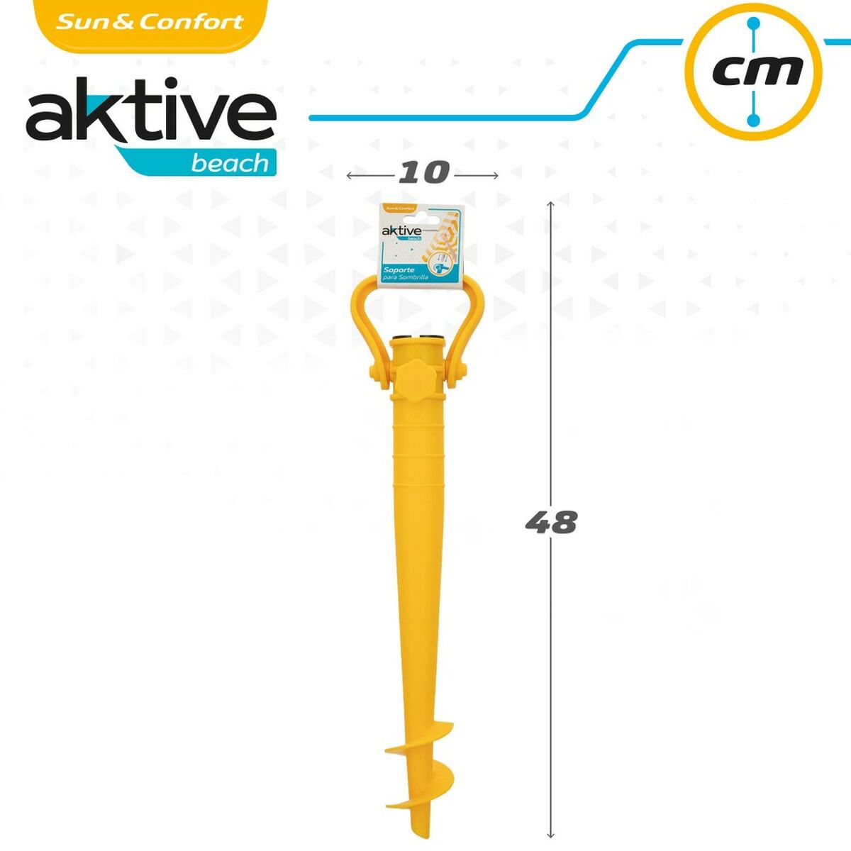 Umbrella Anchor Aktive Beach Plastic 10 x 43 x 5,5 cm (24 Units)-1