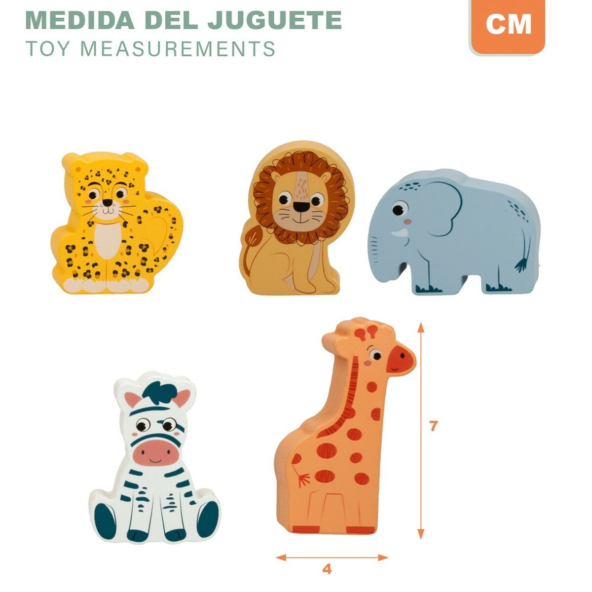 Construction set Woomax animals 28 Pieces (6 Units)-2