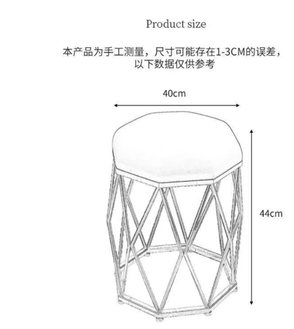 Elegance White Dressing Stool: Chic Makeup & Nail Scrubbing Chair-3