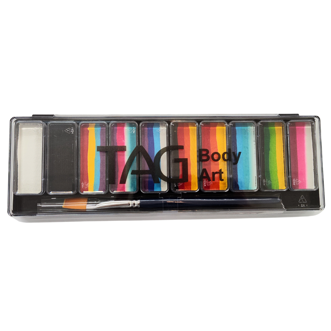 TAG Body Art 1 Stroke Face Paint Palette - 10 x 10g-2