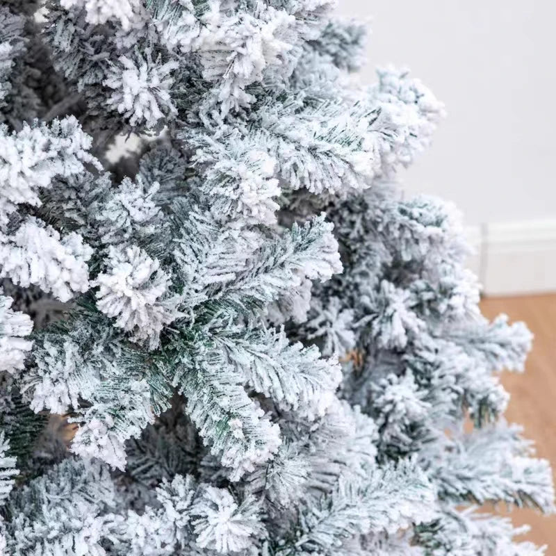 Flocking Snow Christmas Tree Mall Decoration-2