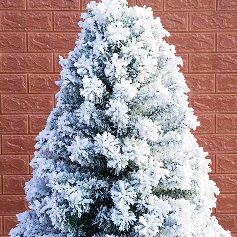 Flocking Snow Christmas Tree Mall Decoration-3