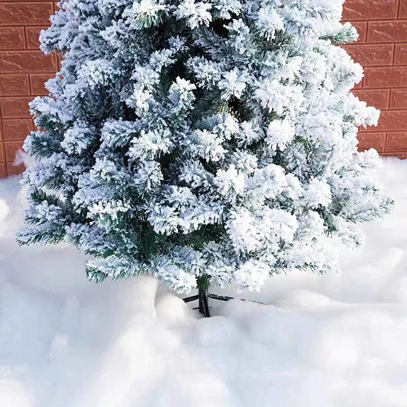 Flocking Snow Christmas Tree Mall Decoration-4