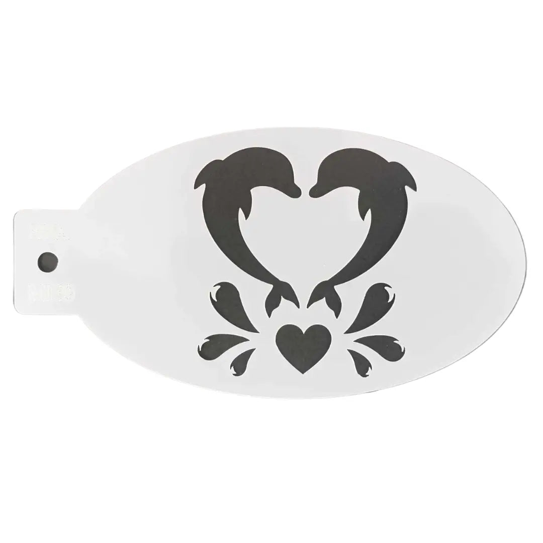 Face Painting Stencil - ME9 Dolphin Love-0