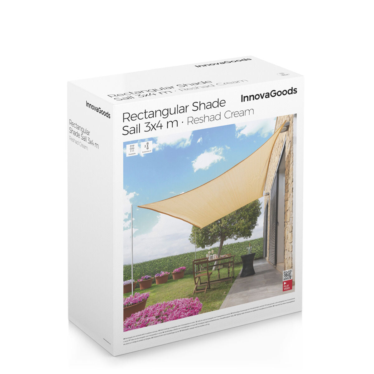 Rectangular Shade Sail Reshad InnovaGoods 3 x 4 m-7