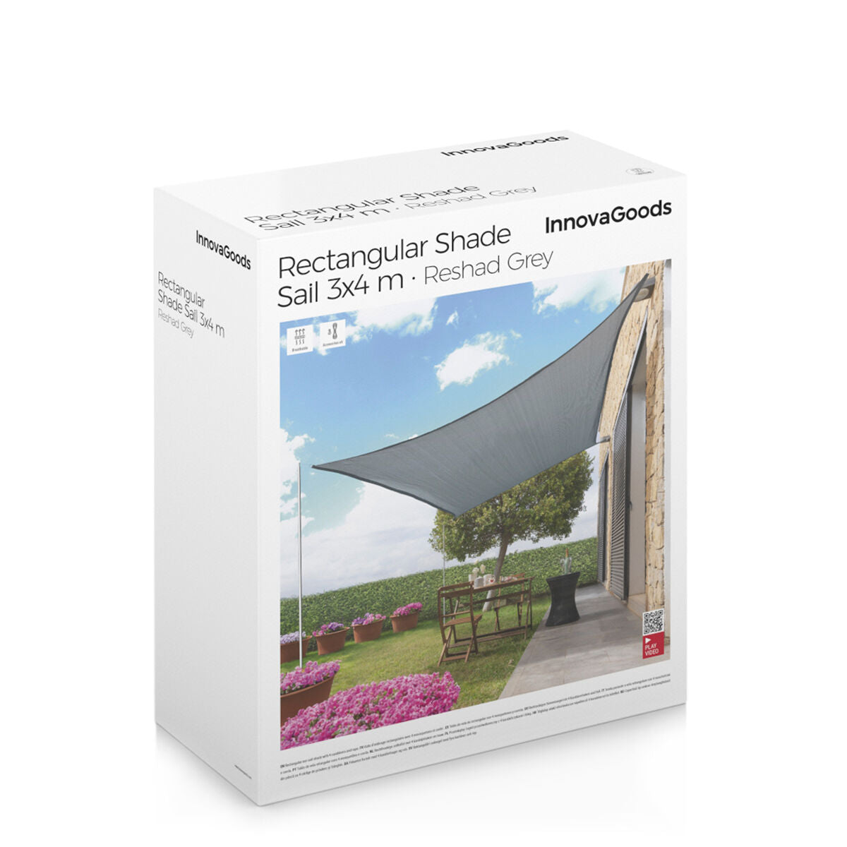 Rectangular Shade Sail Reshad InnovaGoods 3 x 4 m-1