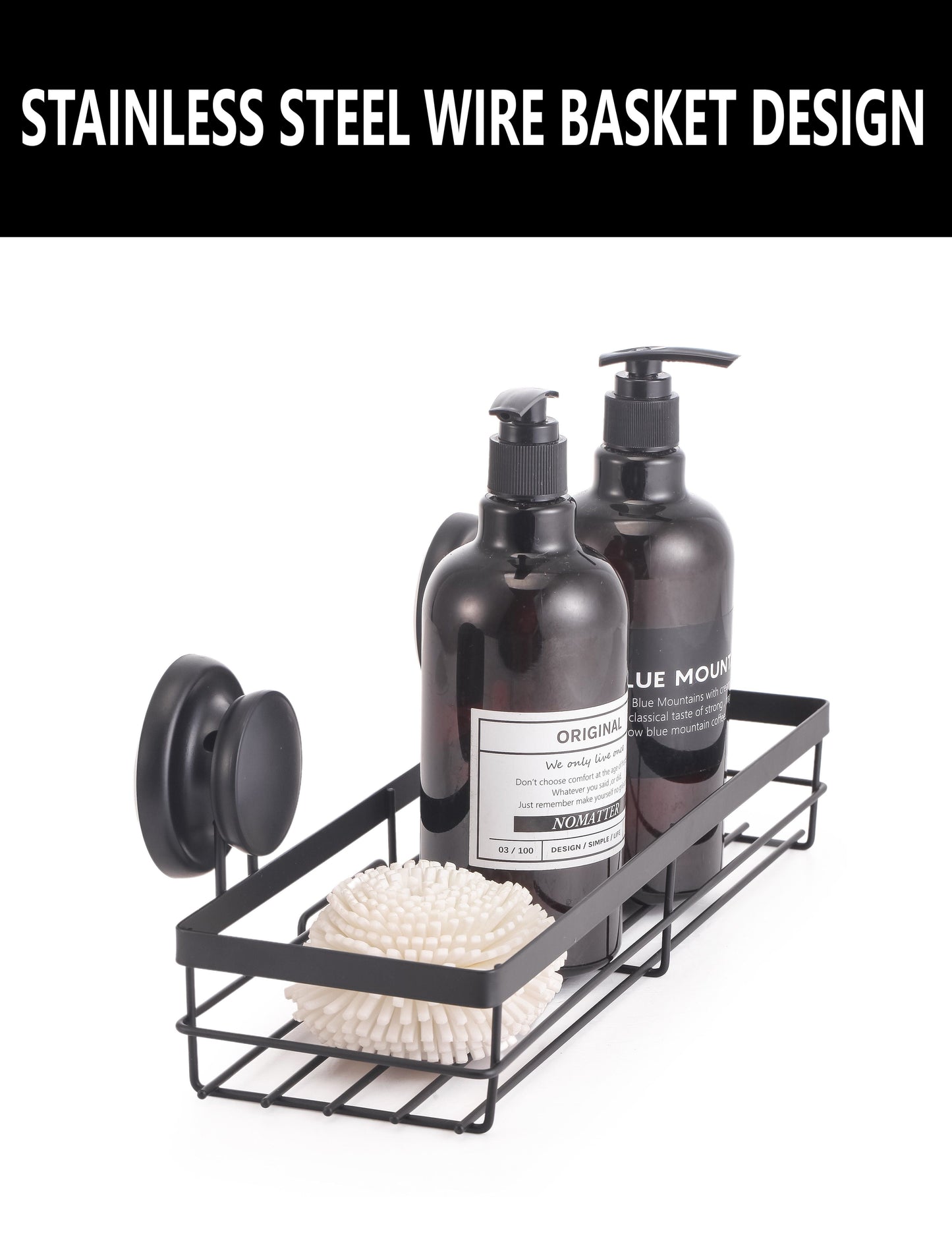 NNEDSZ 2 Pack Rectangular Corner Shower Caddy Shelf Basket Rack with Premium Vacuum Suction Cup No-Drilling for Bathroom and Kitchen-3