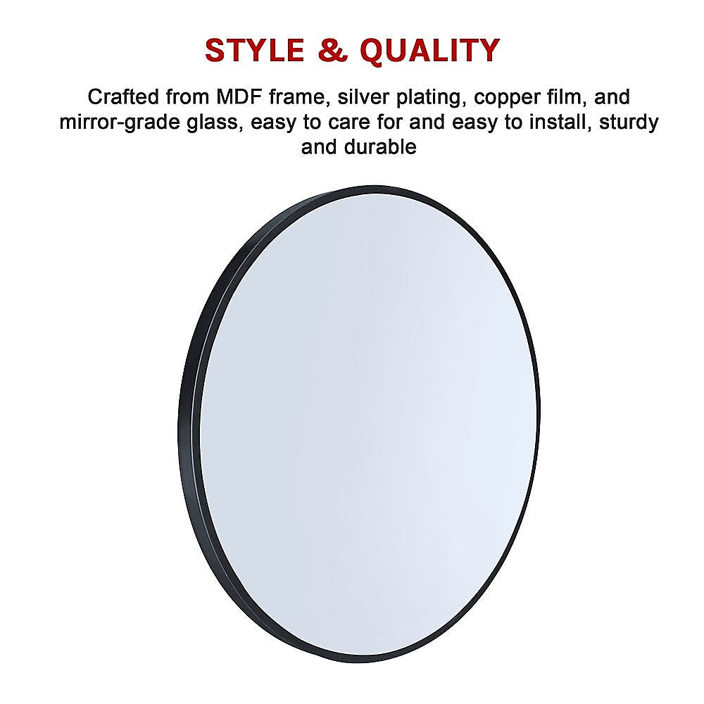 NNEDSZ 70cm Round Wall Mirror Bathroom Makeup Mirror by Della Francesca-3