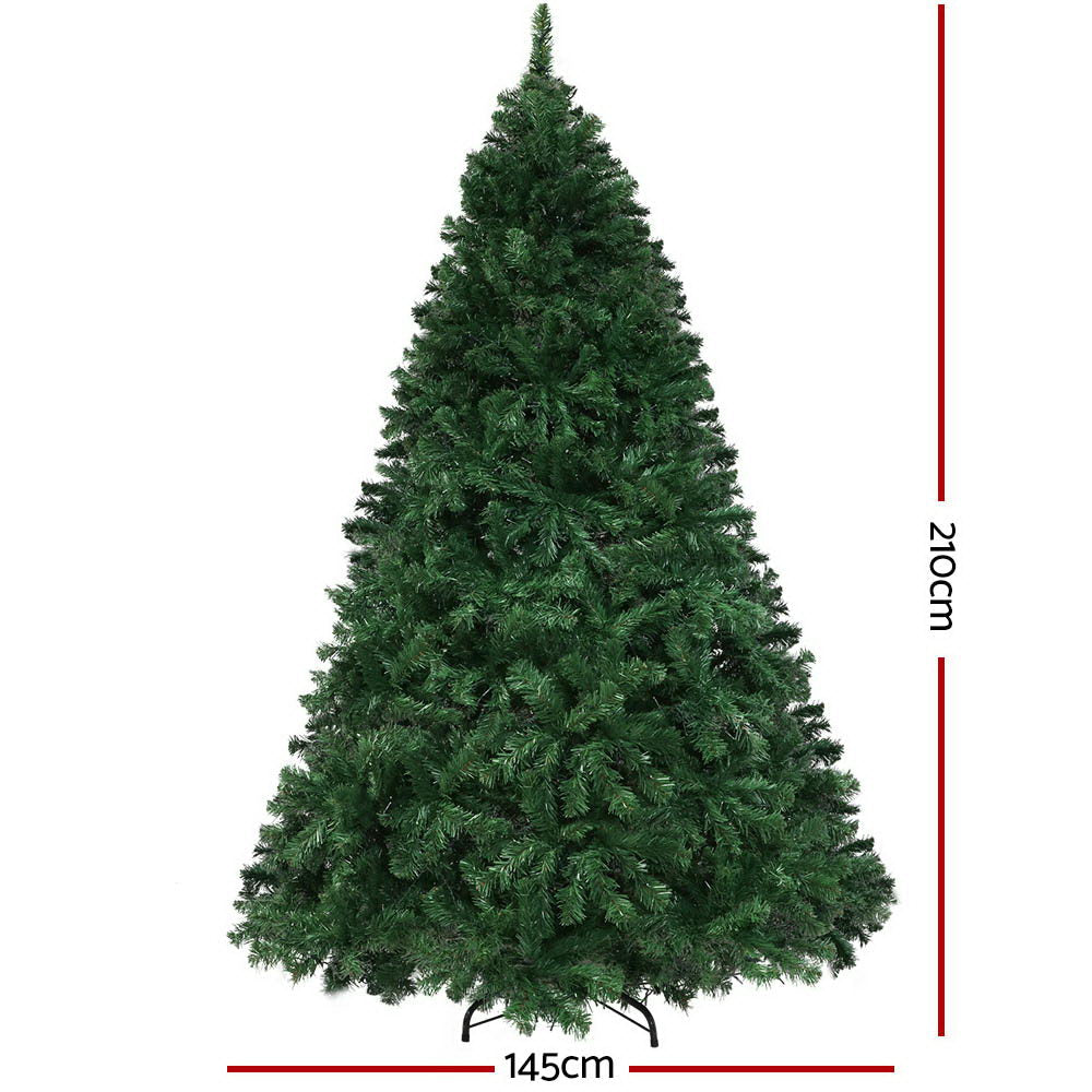 NNEDSZ Jollys Christmas Tree LED 2.1M 7FT Xmas Decorations Green Home Decor-1