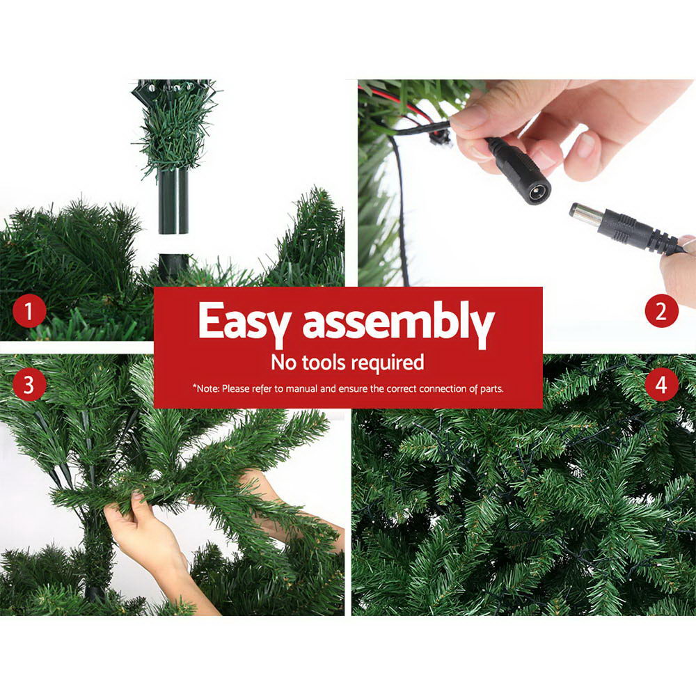 NNEDSZ Jollys Christmas Tree LED 2.1M 7FT Xmas Decorations Green Home Decor-4