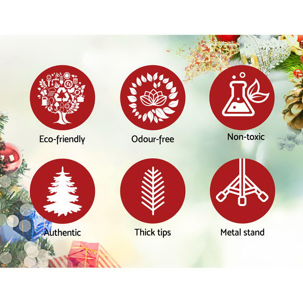 NNEDSZ Jollys Christmas Tree 2.4M 8FT Xmas Decorations Snow Home Decor 1500 Tips-3