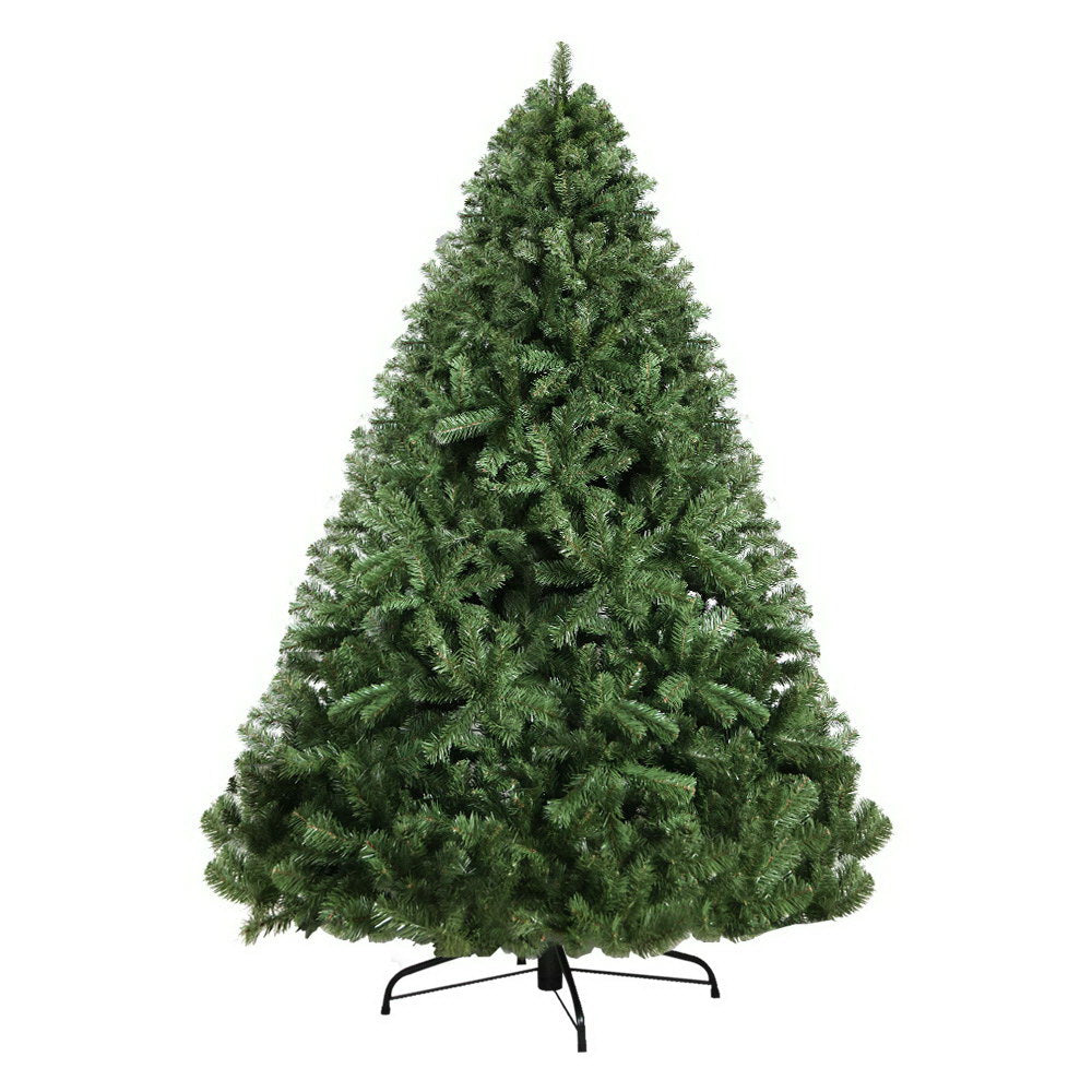 NNEDSZ Jollys 2.4M 8FT Christmas Tree Xmas Decoration Home Decor 1500 Tips Green-0