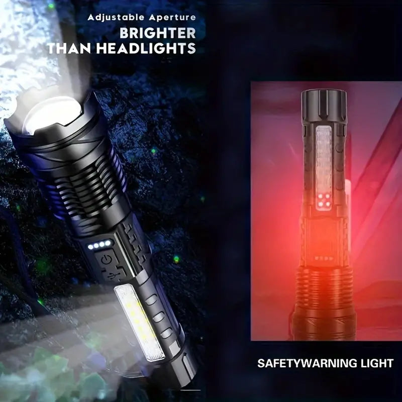 Powerful Rechargeable Torch Flood Light for Outdoor Camping-2