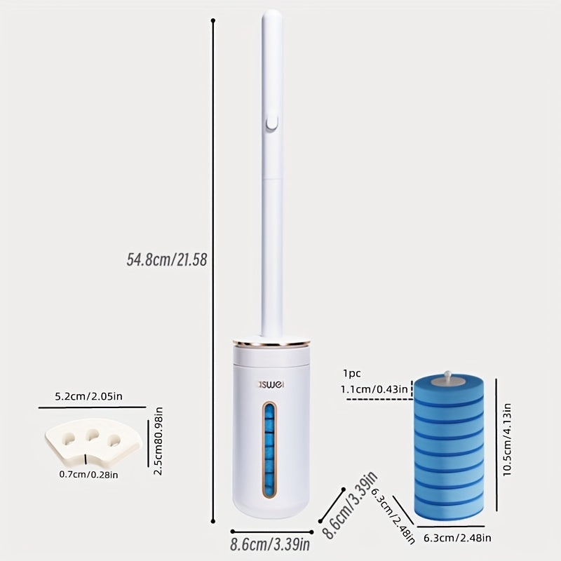 Disposable Toilet Brush Set Wall Mount (10pcs)-1