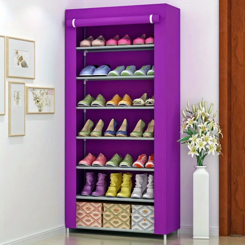 Safeguard your shoes with this dust-proof cabinet, keeping them clean and organized-2