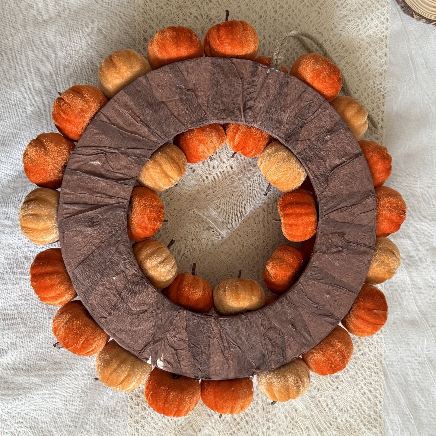 Halloween Harvest Pumpkin Wreath-3