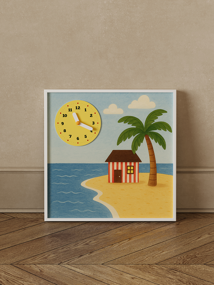 Sheep & House Decorative Clock-3