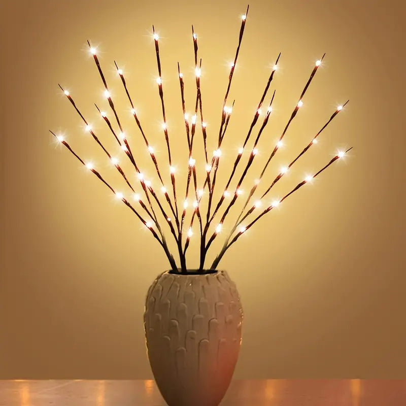 Enhance Your Celebrations with 1pc 20 LED Branch Lights | Battery-Powered Indoor Decoration Lights-3