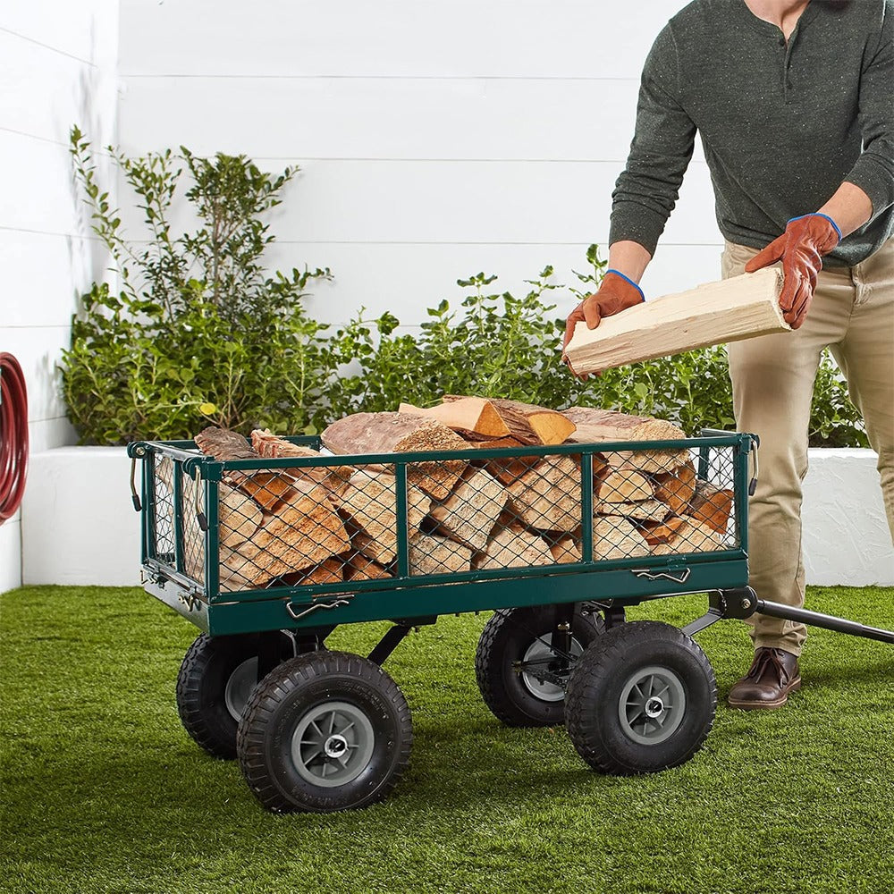 Cărărușă metalică de grădină, capacitate de încărcare 300 kg-4
