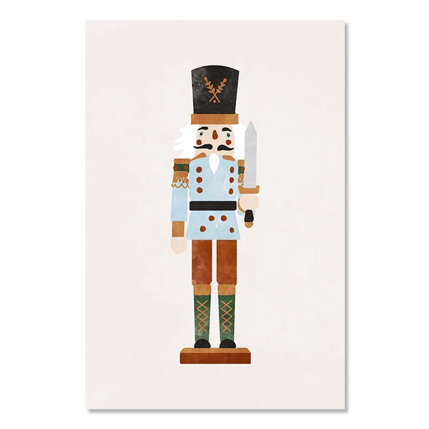 Poster Weihnachten Nussknacker Geschenke I Wohnkultur| Bilder Wohnzimmer | Wandbilder Schlafzimmer | Deko Print ohne Rahmen | Bilder Set-3