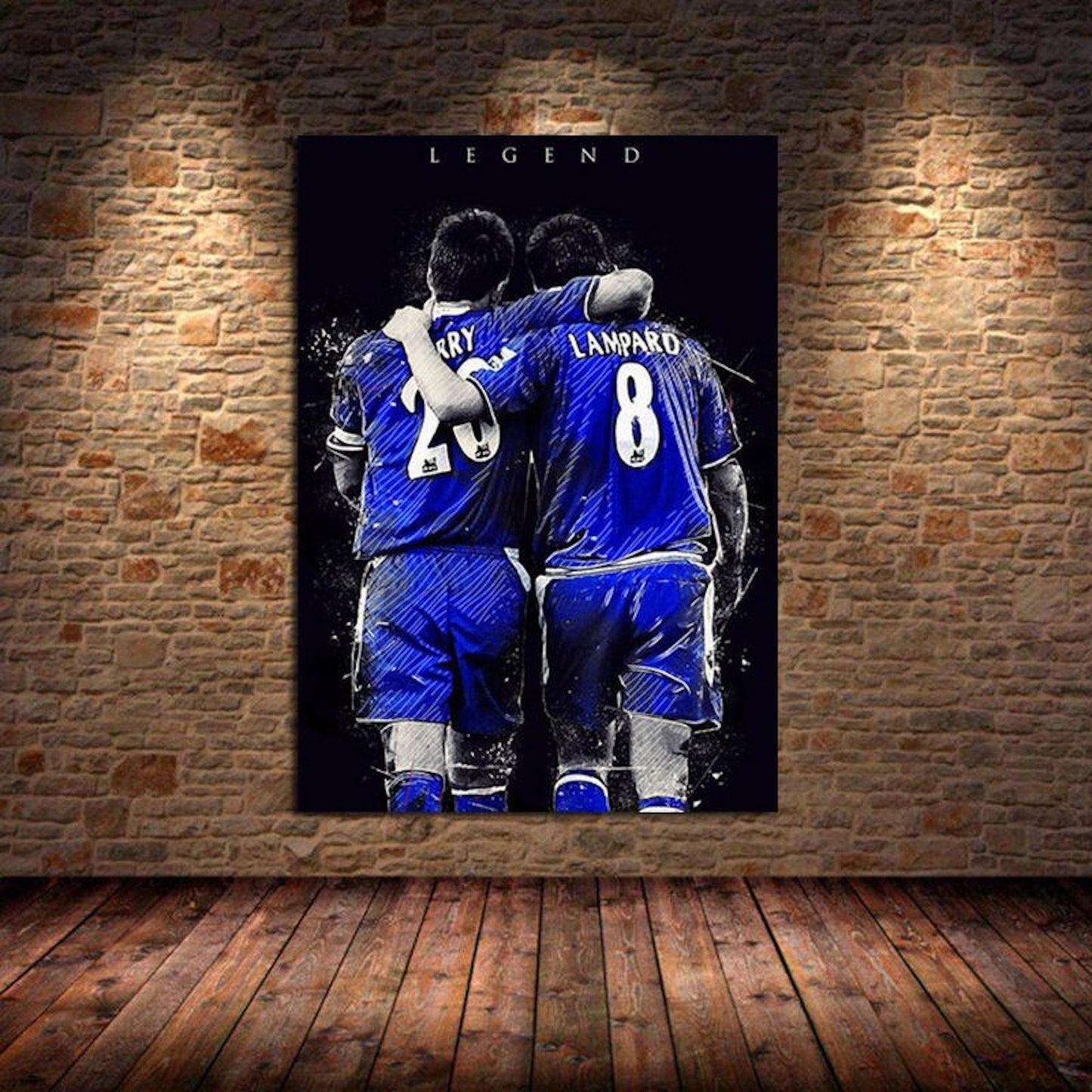 Poster Fußball Christiano Ronaldo und Messi als Deko Print ohne Rahmen-7