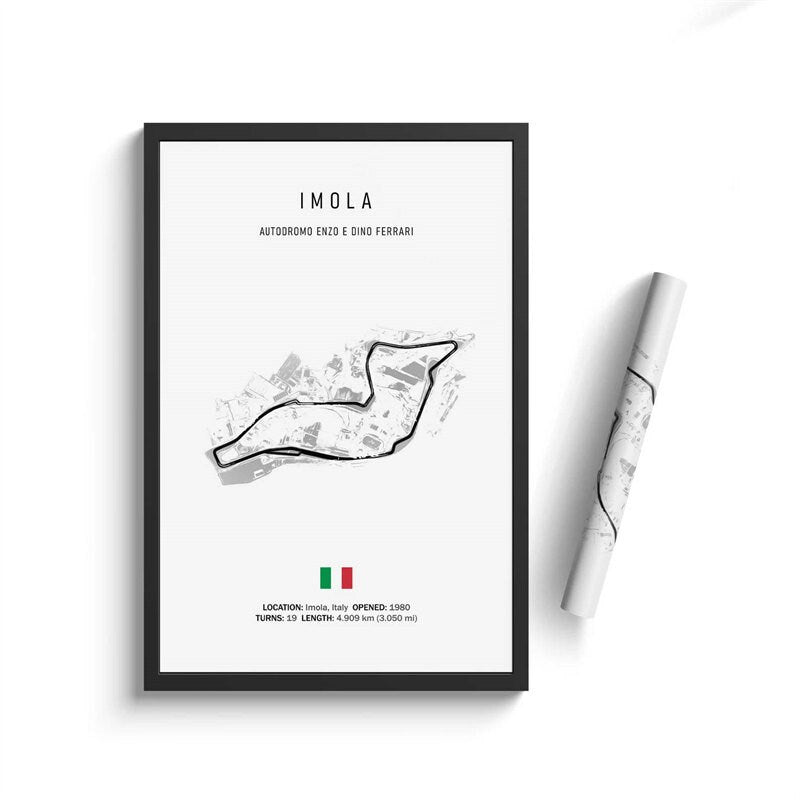 Poster Formel 1 Kalender 2025 Strecken Großer Preis von Monaco Spa Francorchamps Deko Print ohne Rahmen-5