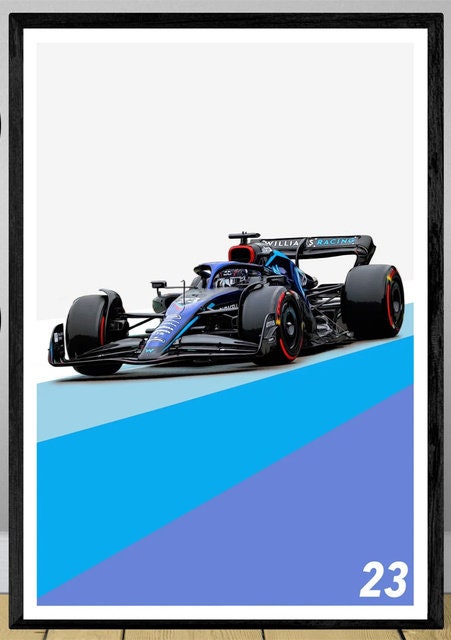 Poster Formel 1 Rennwagen Grand Prix Rennfahrer Namen Wagen Nummer I Deko Print ohne Rahmen-8