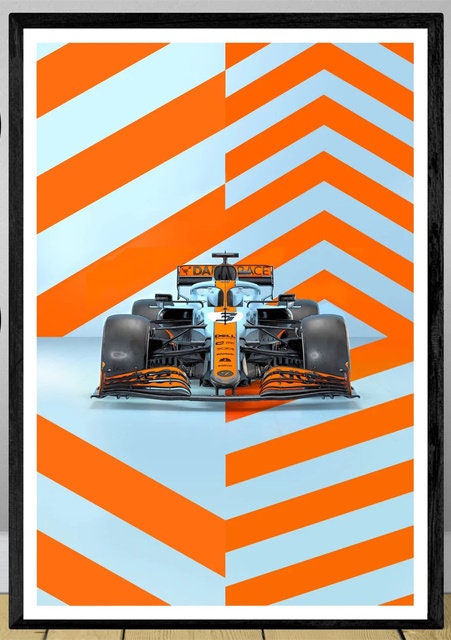 Poster Formel 1 Rennwagen Grand Prix Rennfahrer Namen Wagen Nummer I Deko Print ohne Rahmen-9