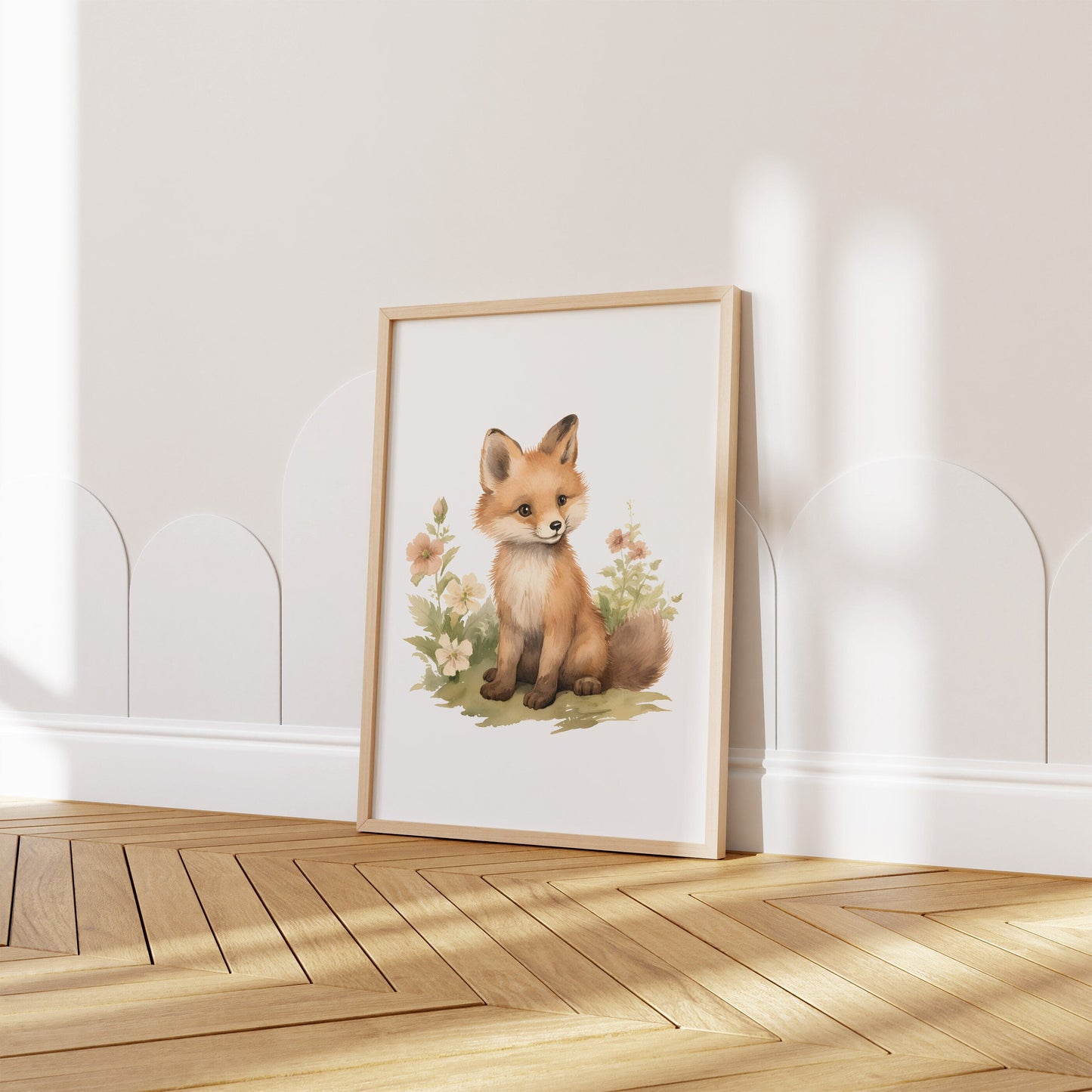 Kinderzimmer Poster Tiere Wald Wasserfarben · Wanddekoration Kinderzimmer Geschenkidee · Wand Deko · Kunst Druck · Deko Print · ohne Rahmen-2