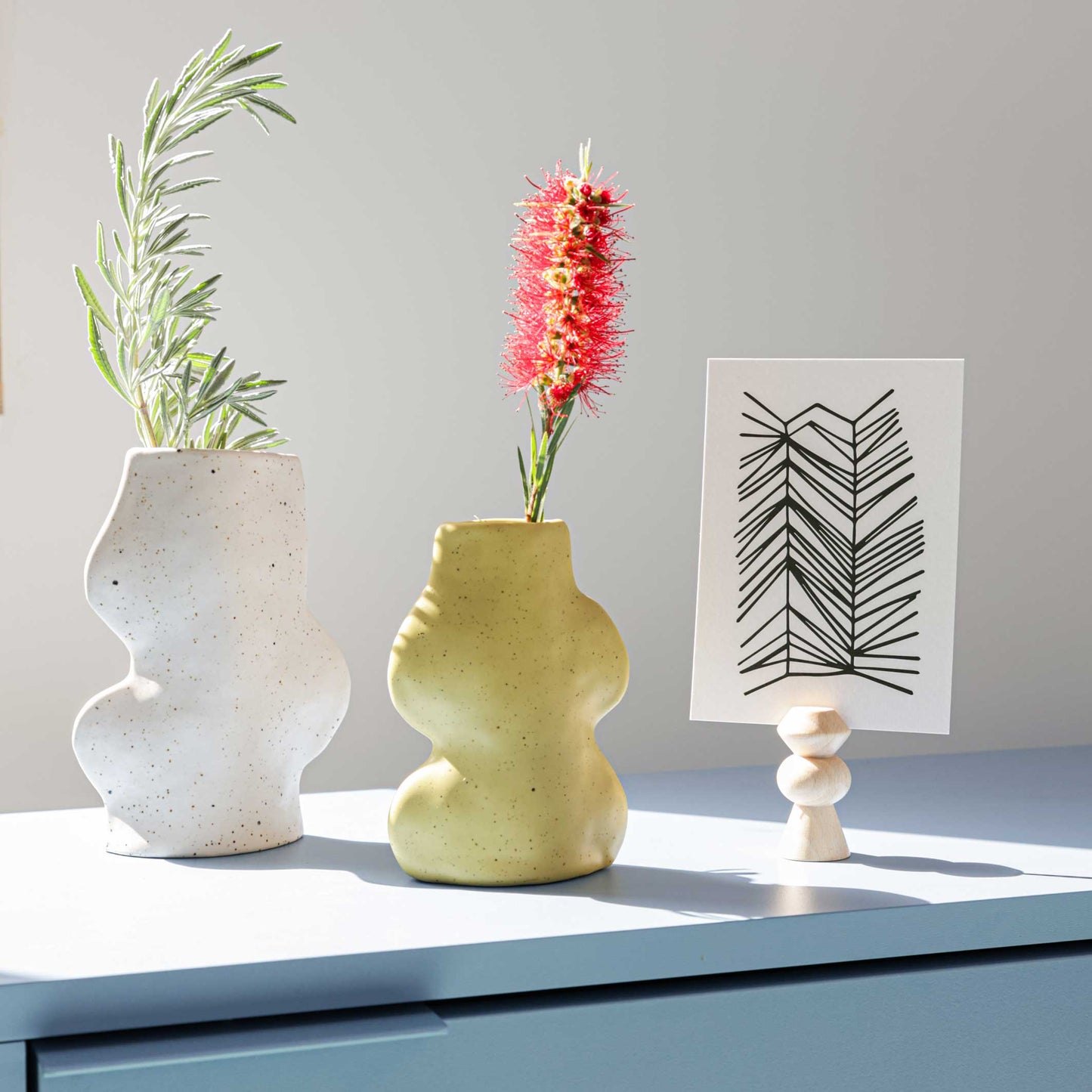 Fluxo Ceramic Vase - Medium White-2